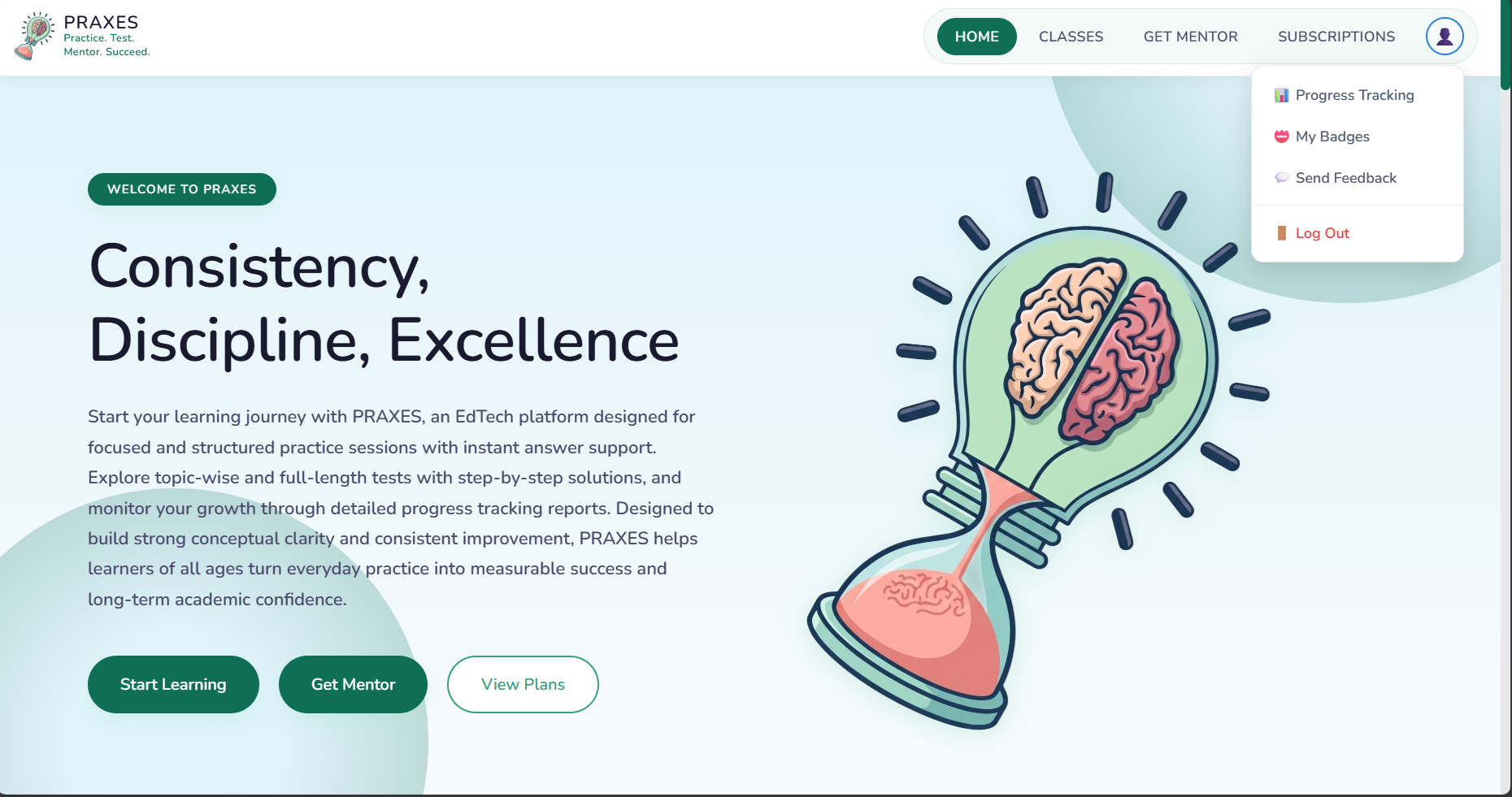Praxes Distance Learning Portal & Worksheets Delivery